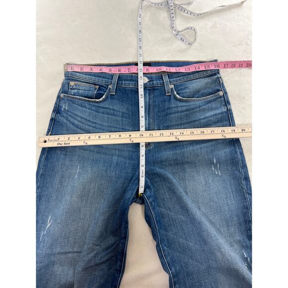 Hudson Denim Zoeey High Rise Straight Crop Double Step Jean Women's size 30 - Picture 6 of 7